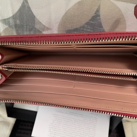 Prada saffiano leather wallet in tamaris/pesca - Picture 2 of 8